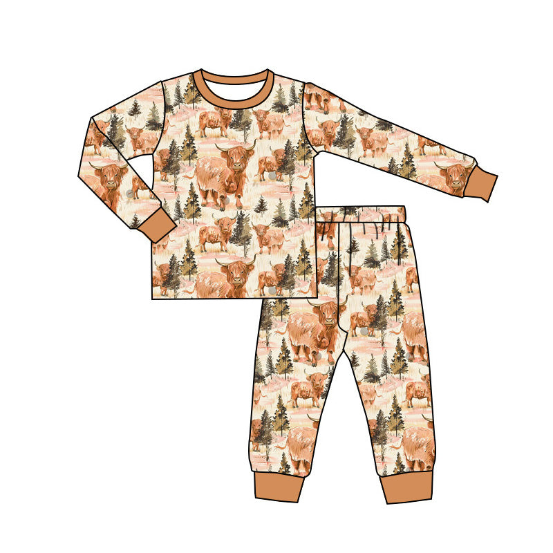 toddle baby boy highland cow clothes preorder