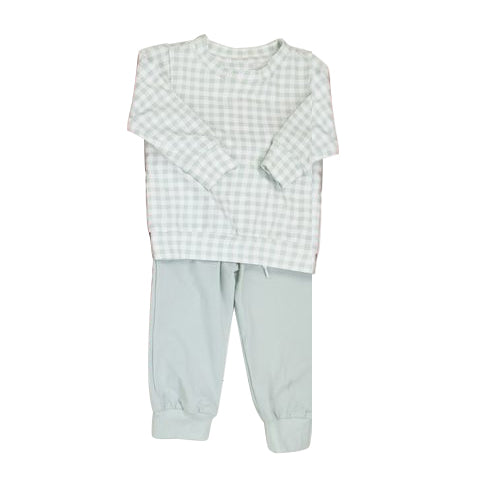 Wholesale kids baby  plaid top leggings clothes preorder
