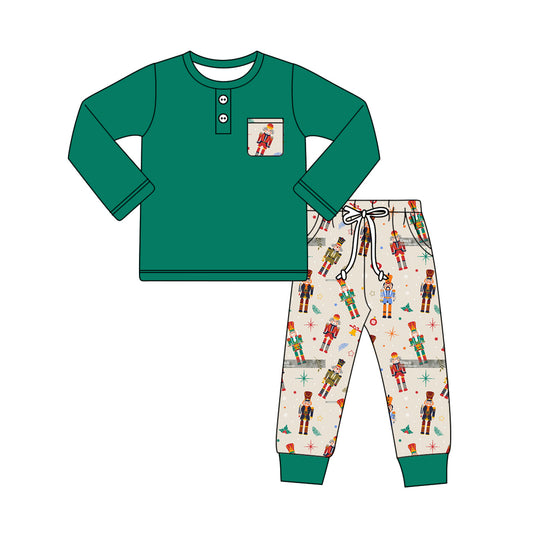 Baby boy Christmas soldier long sleeve clothes preorder