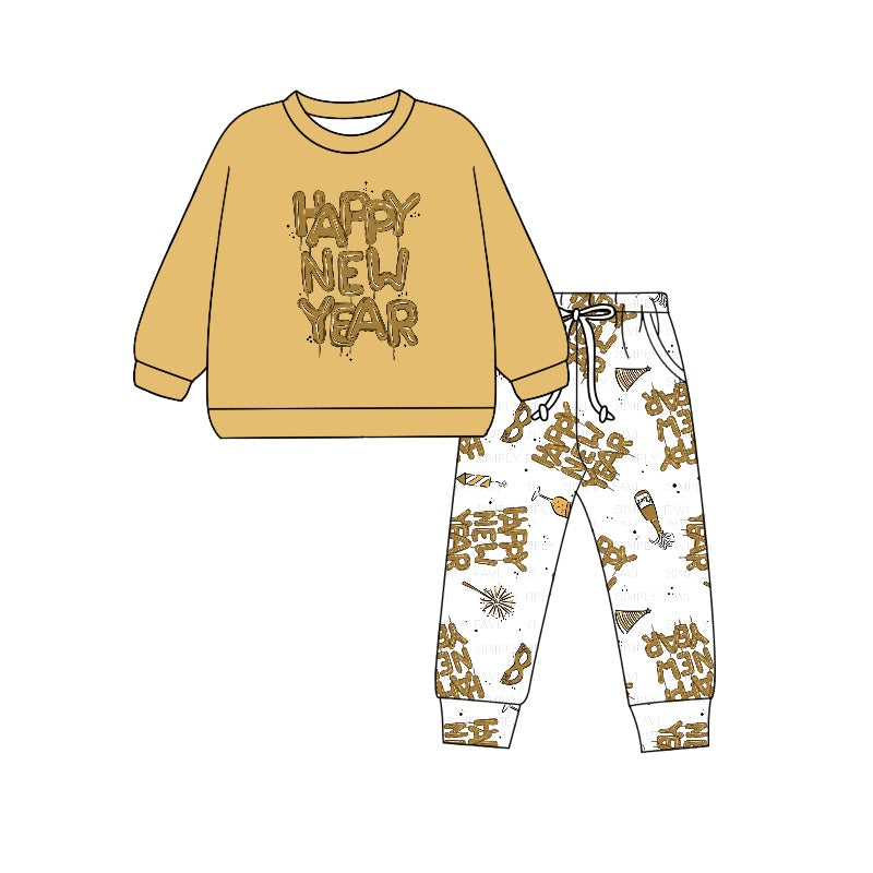 Happy New Year Baby Boy Matching Outfit Preorder