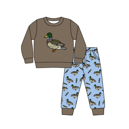 baby boy mallard duck top matching pocket leggings clothes preorder