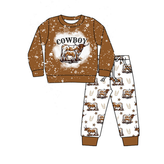 Baby boy western long sleeve clothing set preorder
