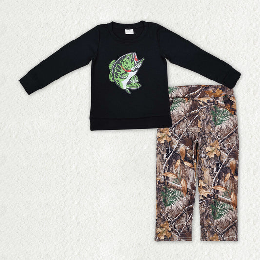 baby boy fishing top camo pants spring fall clothes