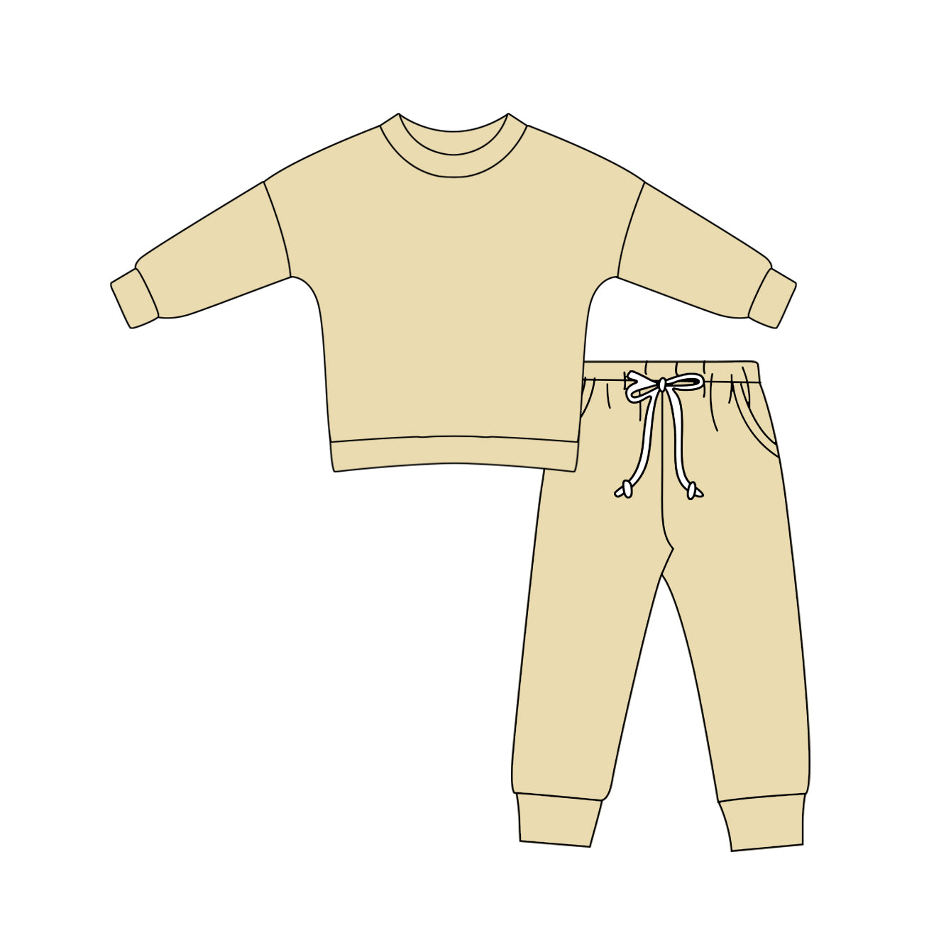 baby boy lt yellow long sleeve cotton clothes preorder