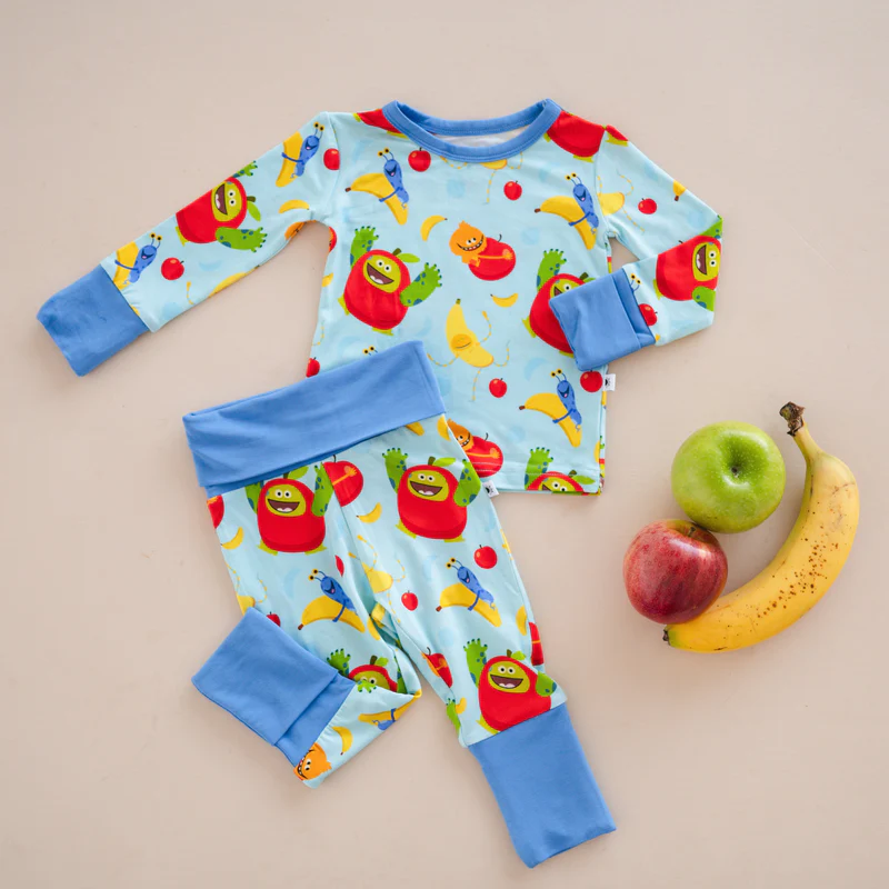 Cartoon fruit boy long sleeve outfit preorder