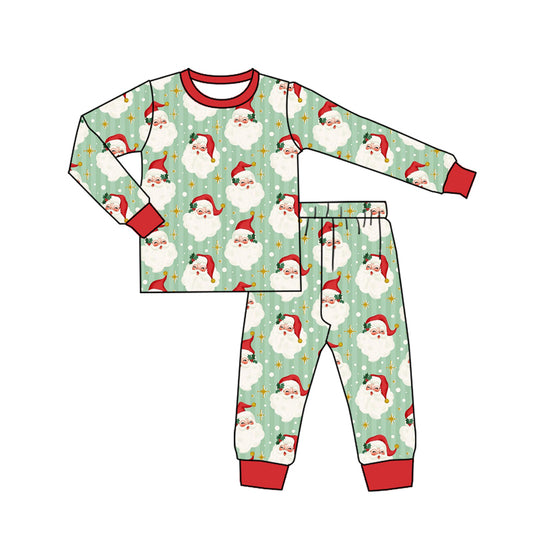 Christmas santa claus kids long sleeve outfit preorder