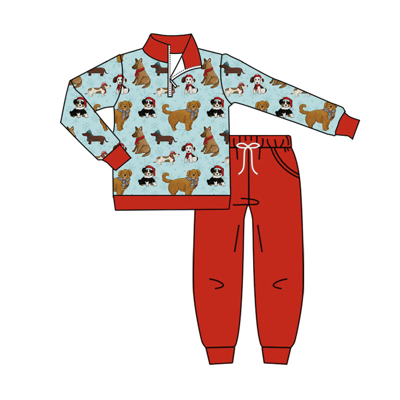 Kids cute dog design matching outfit preorder