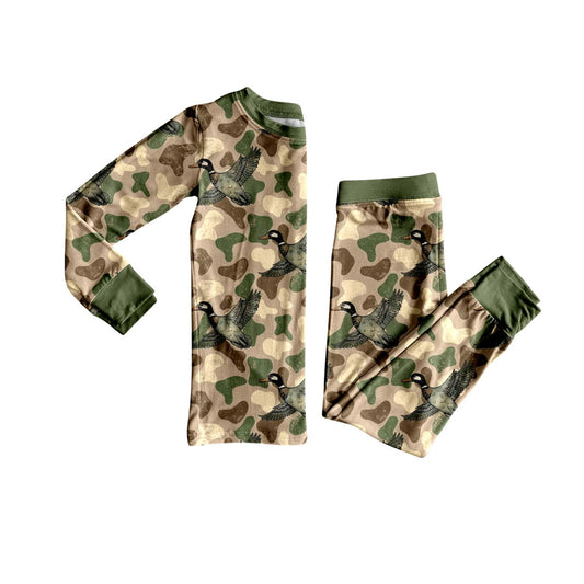 Mallard duck camo boys long sleeve pajama set outfit preorder