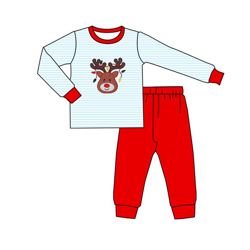 Christmas deer kids long sleeve outfit preorder