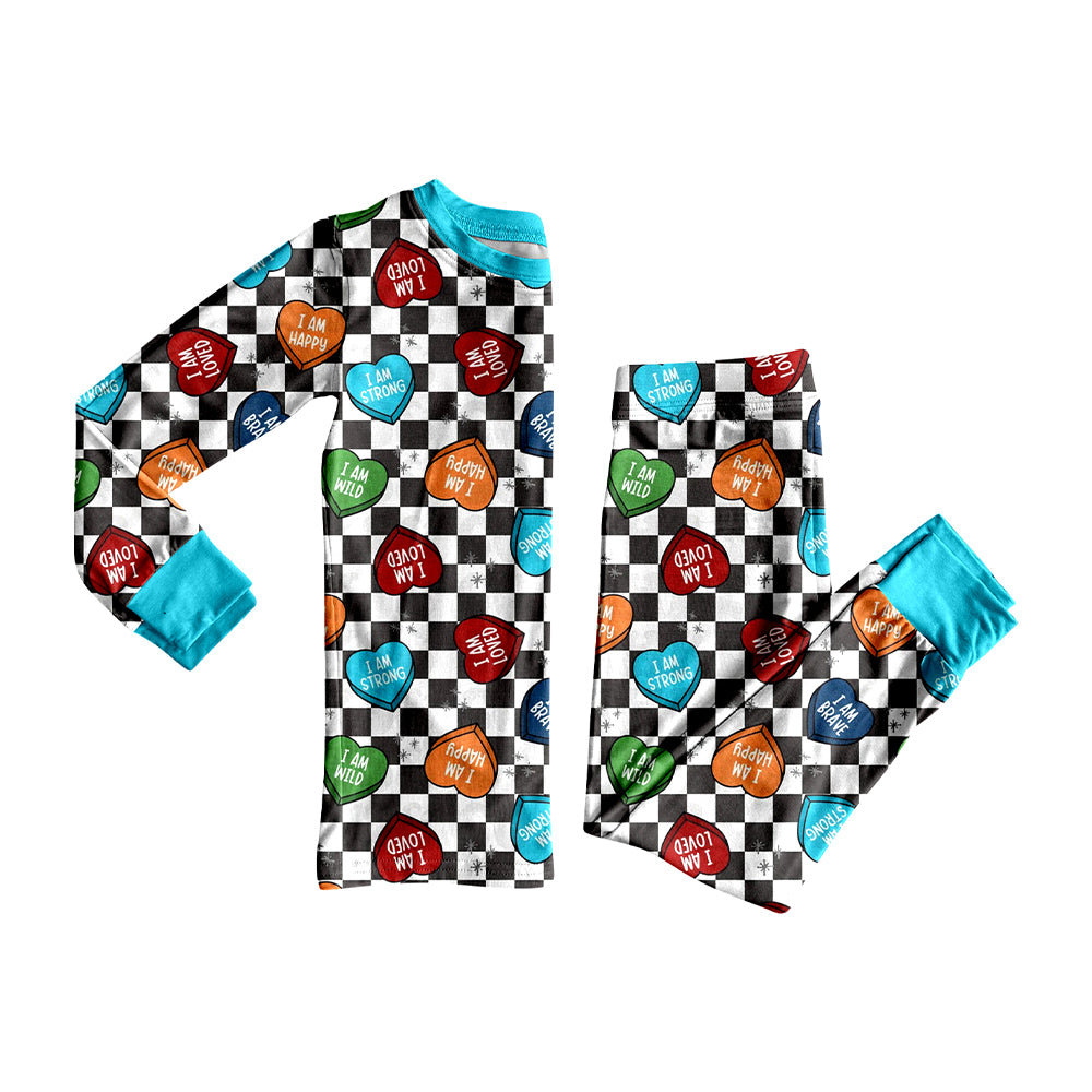 Valentines day boys long sleeve pajama set preorder