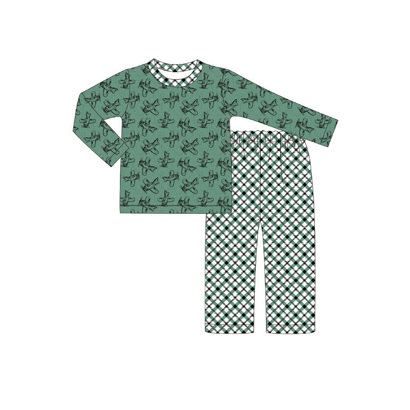 Plane design boys kids long sleeve clothes preorder