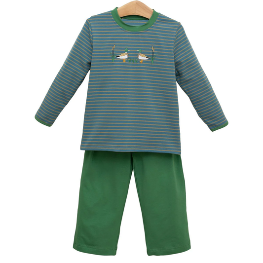 Mallard duck boy long sleeve matching outfit preorder