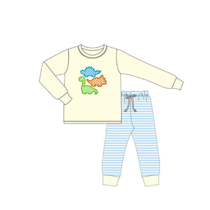 Boy dinosaur top matching pants baby boy outfit preorder