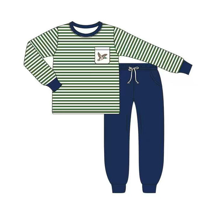 Boys mallard duck top matching pants outfit preorder