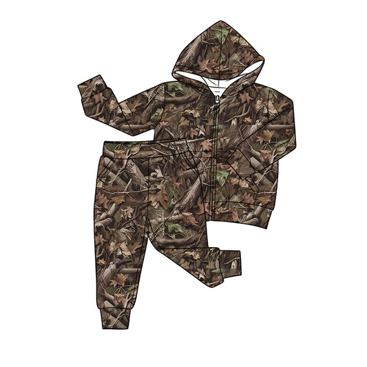 CAMO print boys long sleeve hoodie set outfit preorder