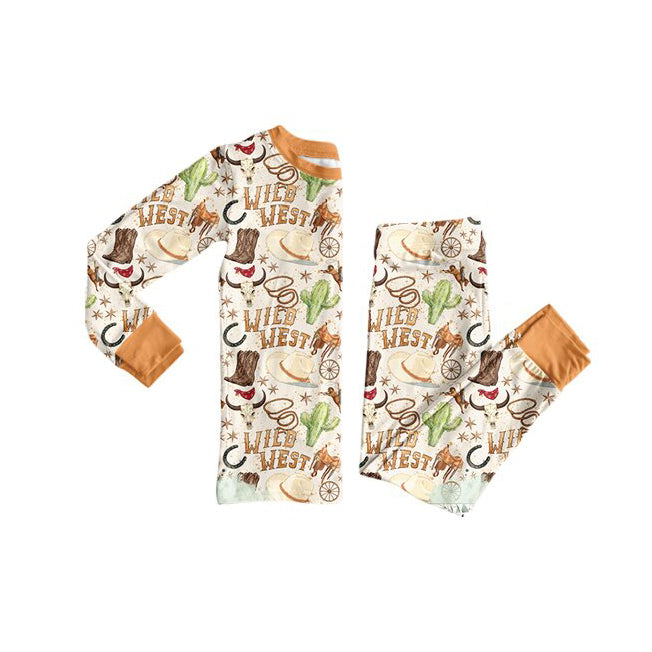 Western howdy long sleeve top matching pants boy outfit preorder