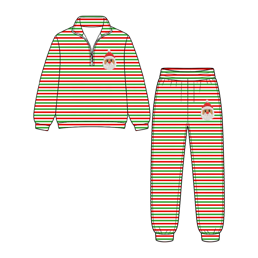 Boys long sleeve Christmas santa claus top matching pants fall outfit preorder