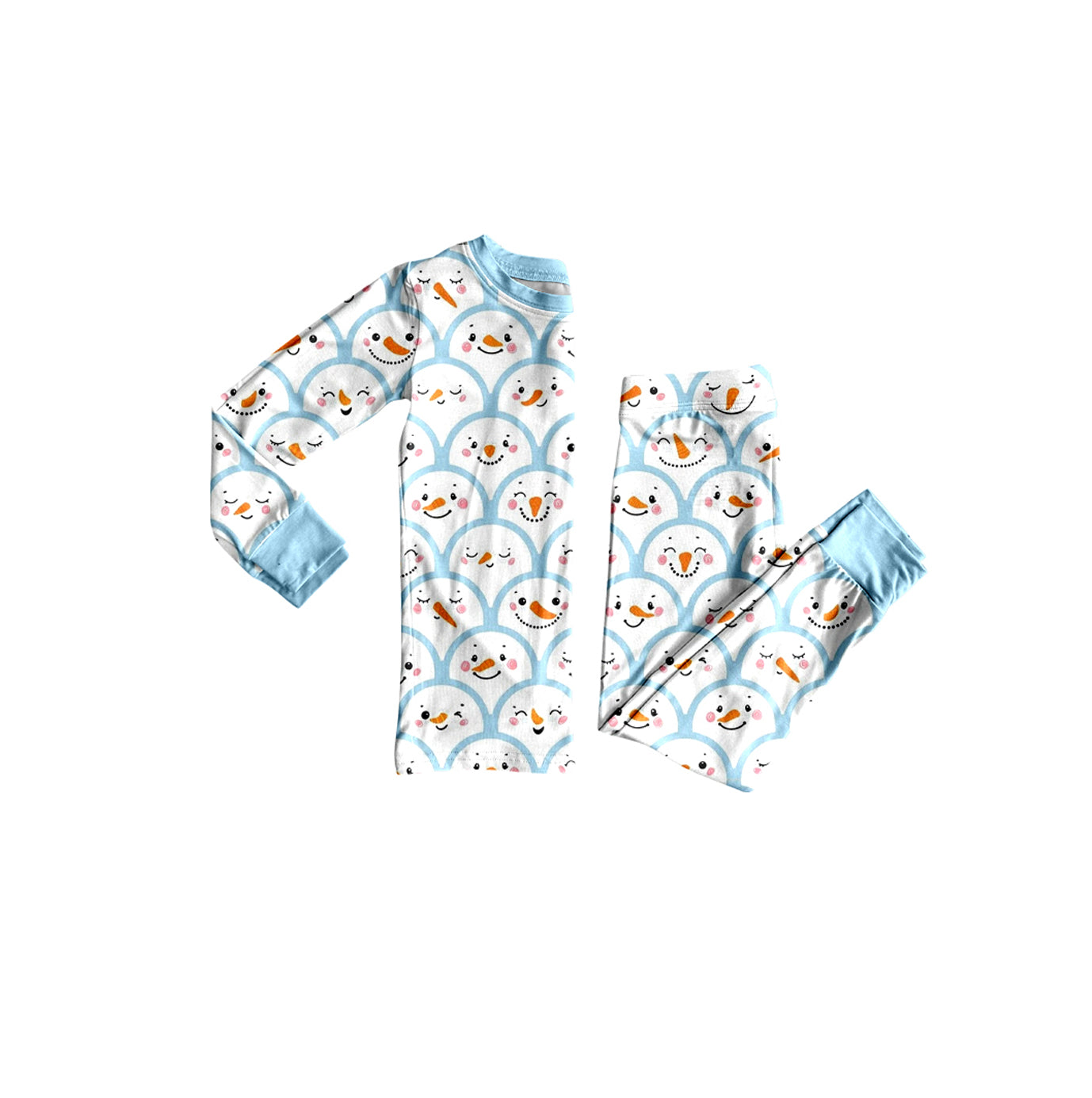 Christmas snowman top matching pants boy wholesale factory price outfit preorder