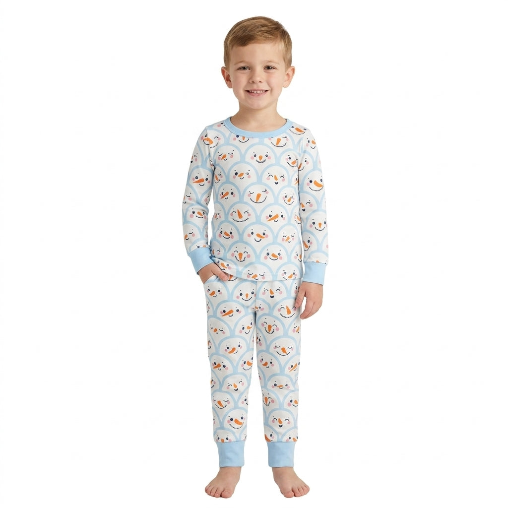 Christmas snowman top matching pants boy wholesale factory price outfit