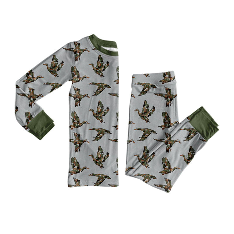 Mallard duck boys long sleeve pajama set outfit preorder