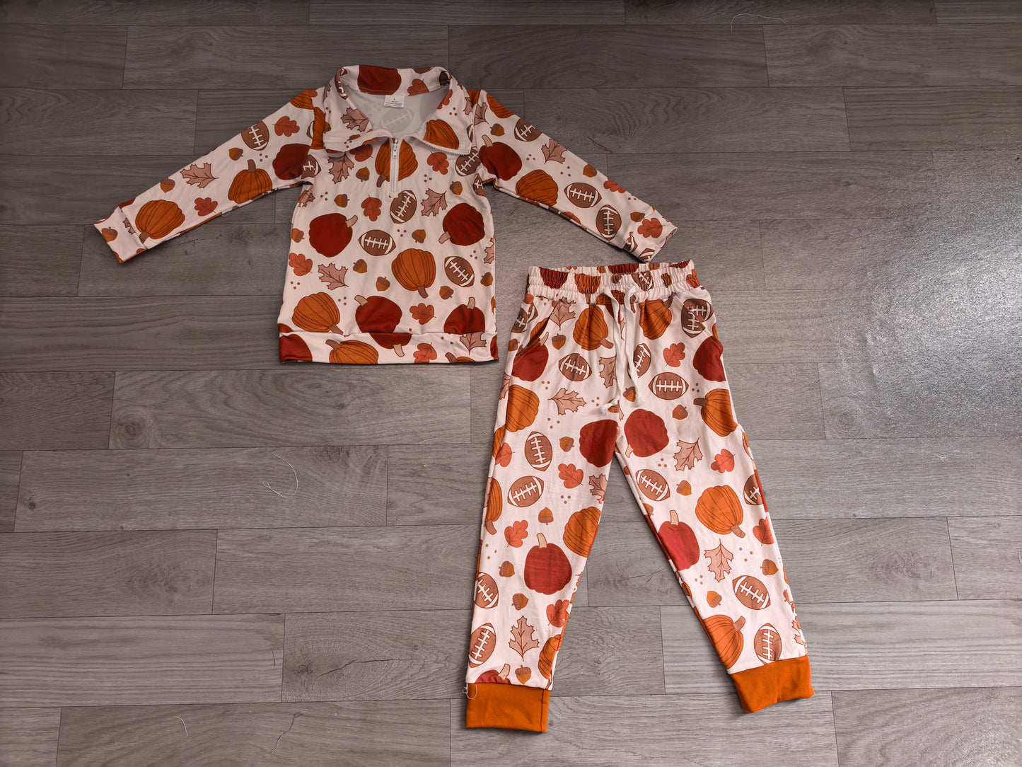 Thanksgiving turkey long sleeve pullover top matching pants fall winter outfit preorder
