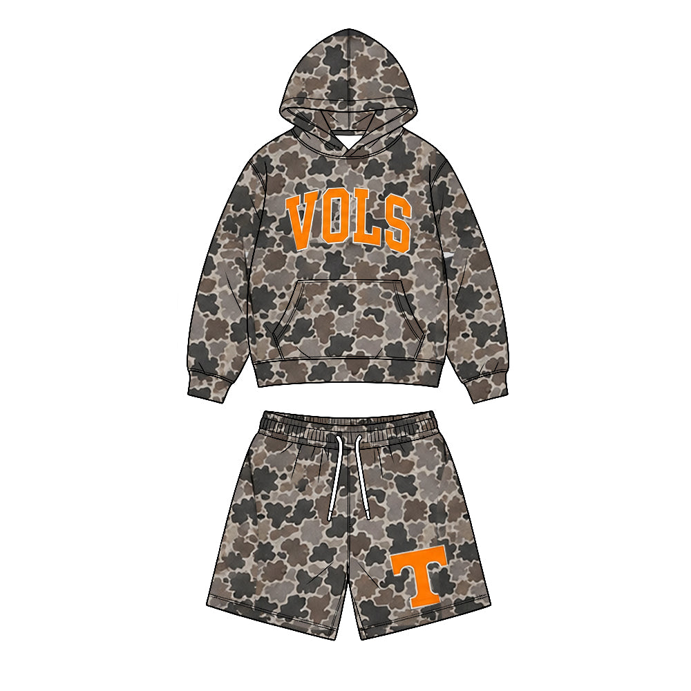 Long sleeve vols hoodie top matching shorts boy wholesale factory price outfit preorder
