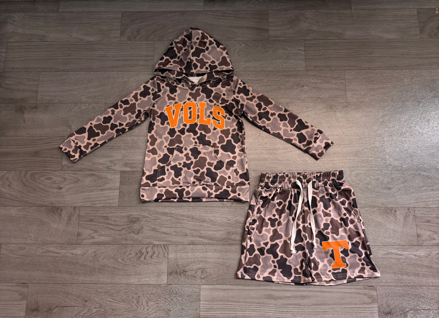 Long sleeve vols hoodie top matching shorts boy wholesale factory price outfit preorder