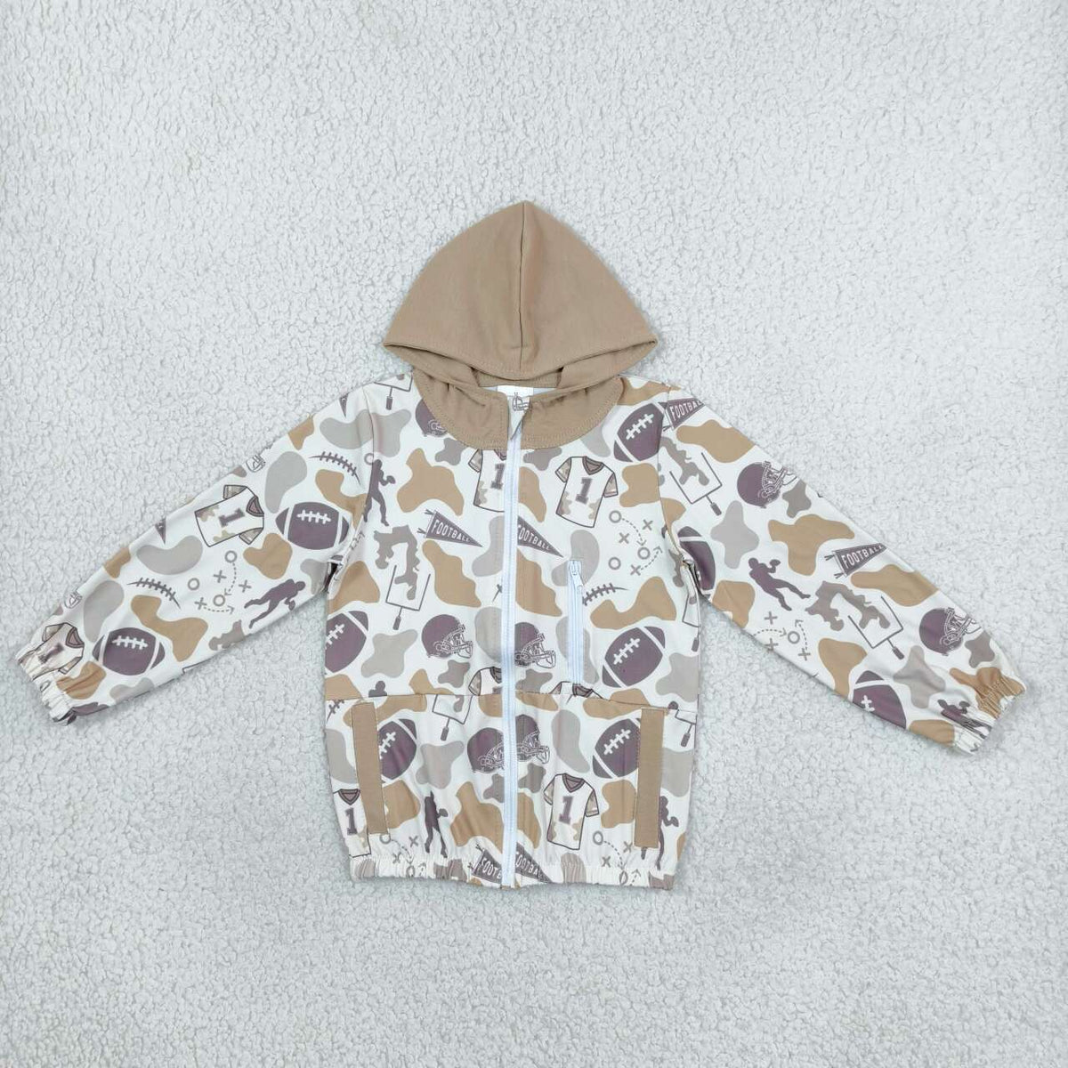 Football game day boy hoodie top