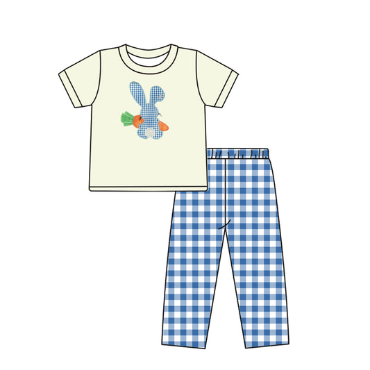 boy Easter bunny carrot top ruffle pants outfit preorder