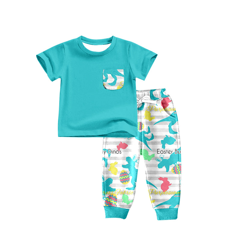 Easter dinos baby boy outfit preorder