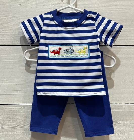 Embroidery dinosaur baby dinosaur clothing set preorder