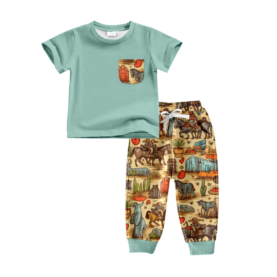 western baby boy cowboy clothing set preorder