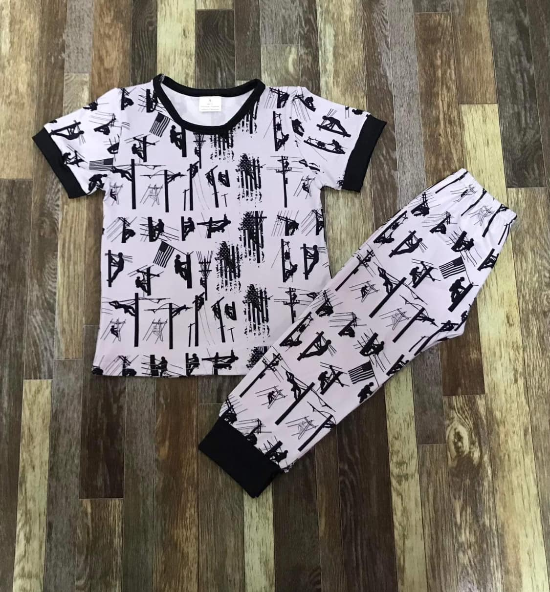 baby boy lineman clothing set preorder