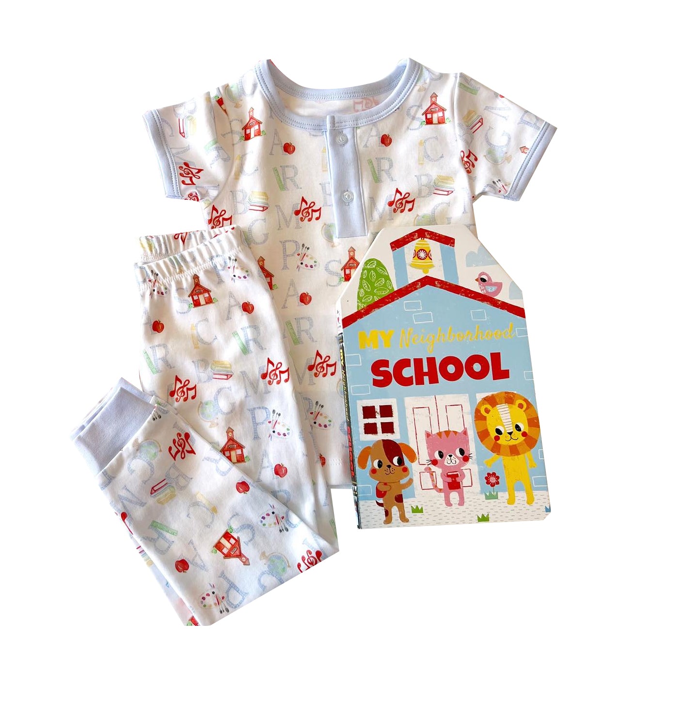 baby boy letter print back to school outfit preorder