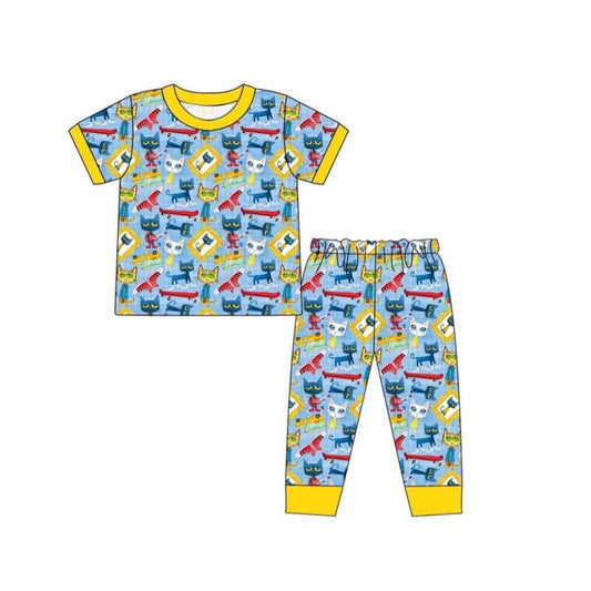 baby boy cartoon cat outfit preorder