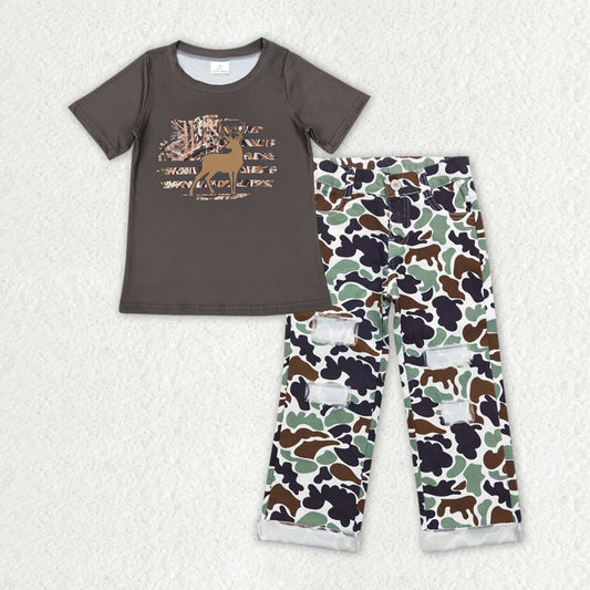baby boy reindeer shirt camo jeans pants outfit