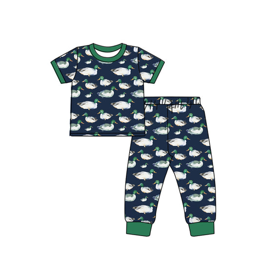 infant baby boy mallard duck short sleeve shirt pants clothes preorder