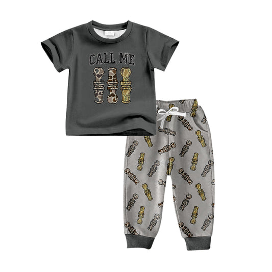 Baby Boy Camo Duck Call Short Sleeve Outfit Preorder
