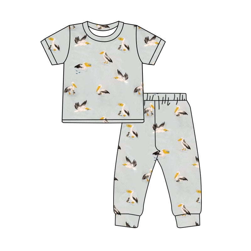 Baby boy bird short sleeve clothes preorder