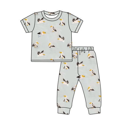 Baby boy bird short sleeve clothes preorder