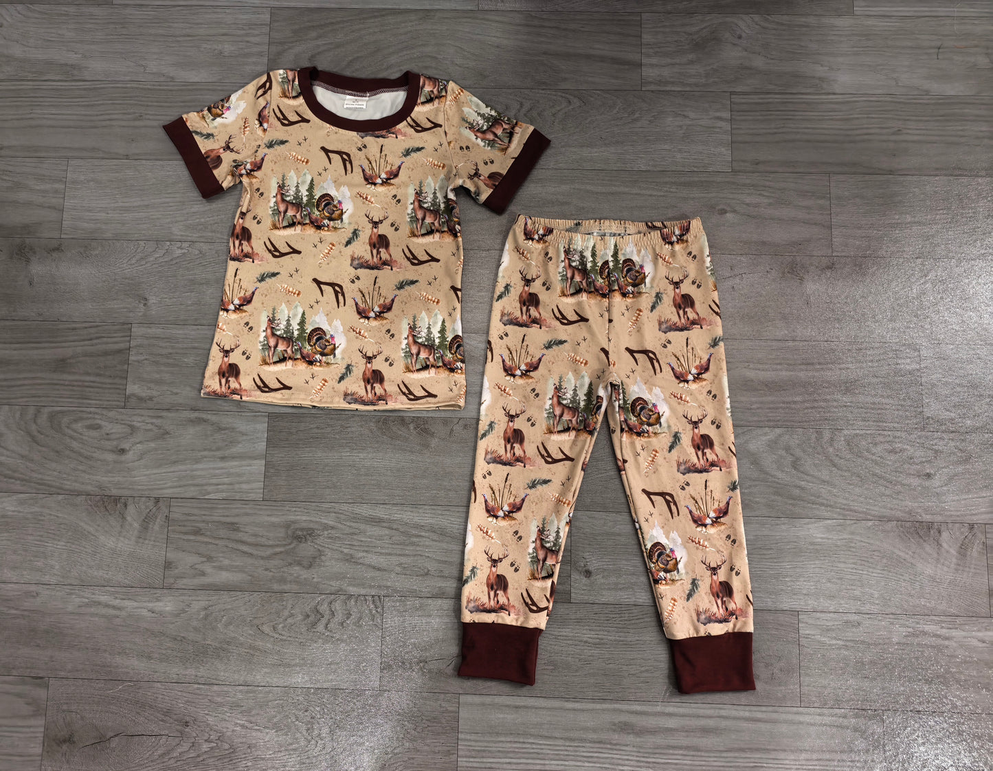 baby boy hunting season reindeer turkey matching clothes preorder
