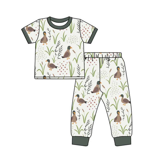 Cute duck baby kids short sleeve outfit preorder
