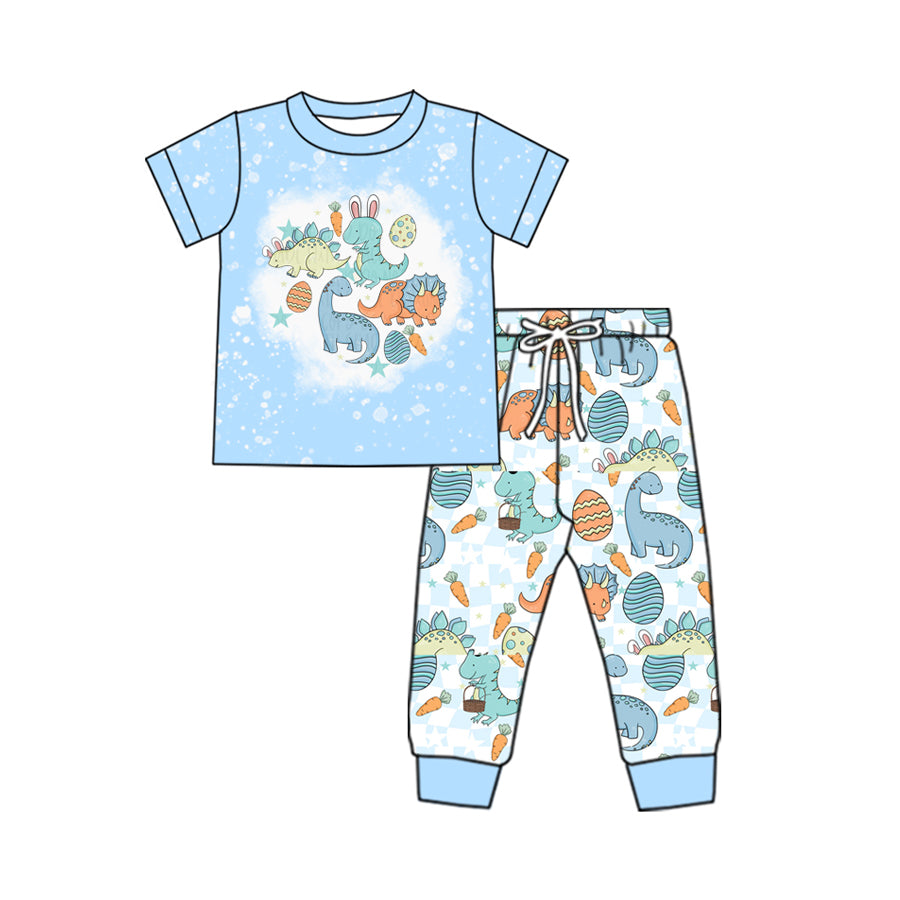 baby boy Easter egg dinosaur outfit preorder