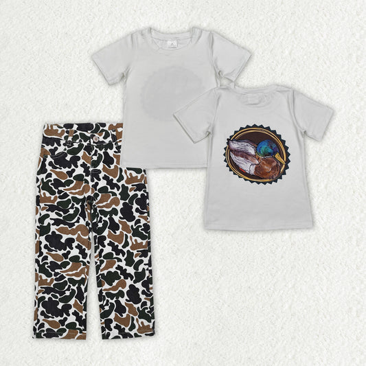 Baby boy fishing top camouflage jeans pants outfit