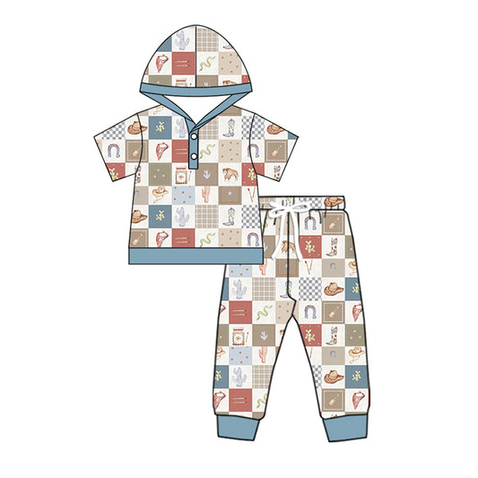 Baby boy western howdy top matching pants outfit preorder