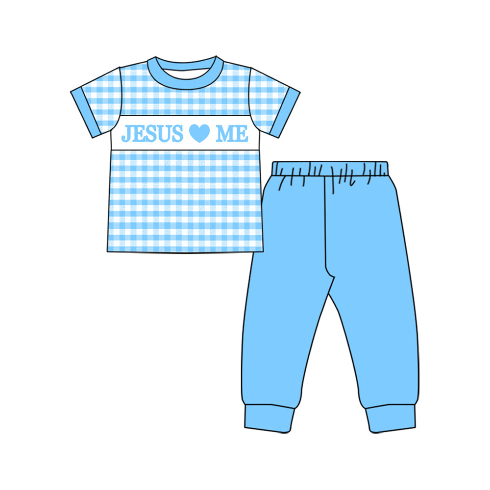 Jesus love me boys short sleeve matching outfit preorder
