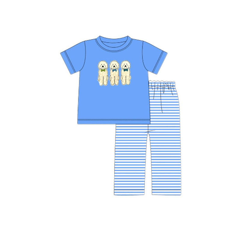 Boy puppy dog top matching pants outfit preorder