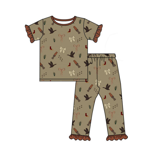 Duck dog kids boy short sleeve pajama set preorder