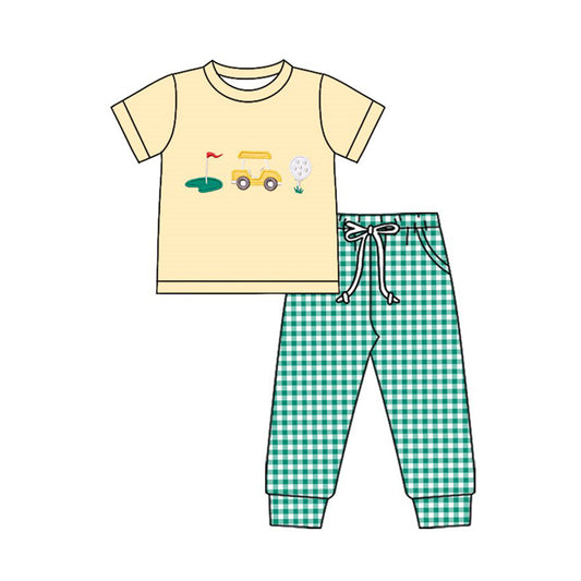 Golf design kids short sleeve outfit preorder