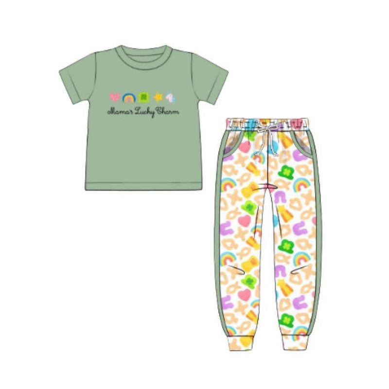 Saint Patrick's Day kids short sleeve outfit preorder